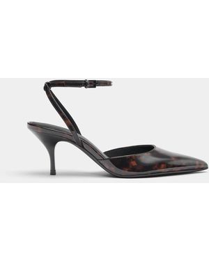 Pull&Bear Escarpins slingback à talons hauts - Noir