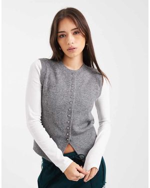 New Look Gilet - Grigio
