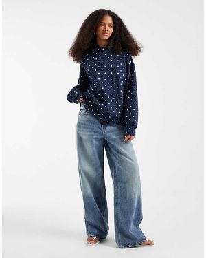 Hollister Oversized Hoodie - Blue