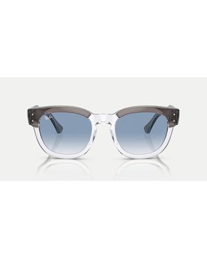 Ray-Ban Mega Hawkeye Square Sunglasses With Lens - Blue