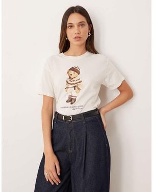 Polo Ralph Lauren T-shirt With Bear Logo - Blue