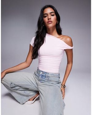 Fashionkilla Double Sculpted Slinky Asymmetric Twist Detail Body - Grey