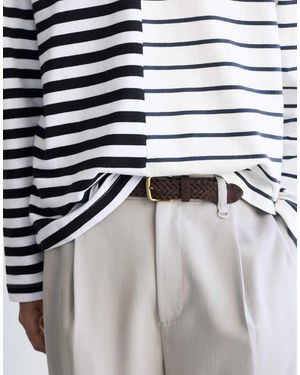 Pull&Bear Bruine Gevlochten Riem - Blauw
