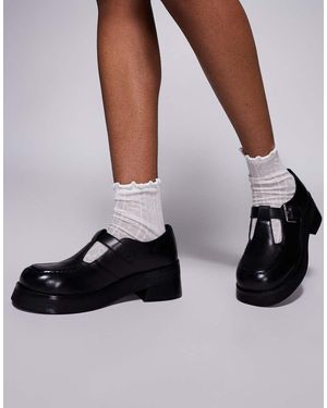 Walk London Cheryl Buckle Shoes - Black