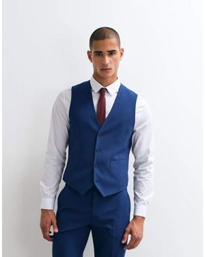 ASOS Slim Suit Vest - Blue
