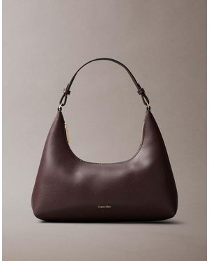 Calvin Klein Convertible Foil Logo Shoulder Bag - Grey