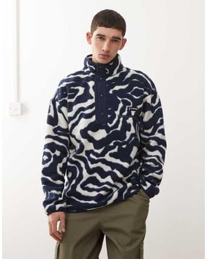 Columbia Helvetia Half Snap Fleece Swirl Print - Blue