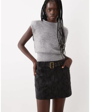 New Look Minirock - Grau
