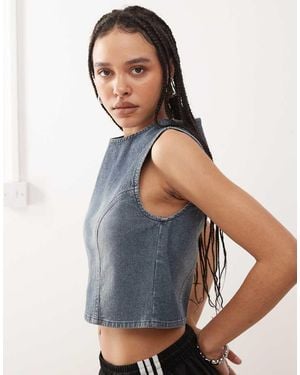 Collusion Denim Tank Top - Blue