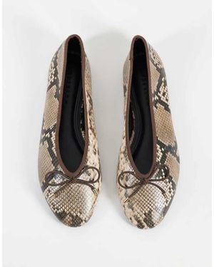 ASOS Lola Soft Bow Detail Ballets - Black