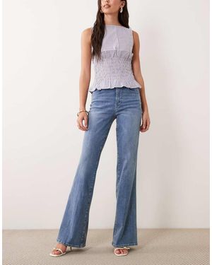 GOOD AMERICAN Vaqueros De Campana Con Lavado Medio Good Legs De - Azul