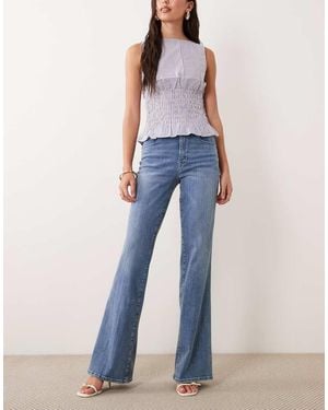 GOOD AMERICAN Good Legs Flare Jeans - Blue