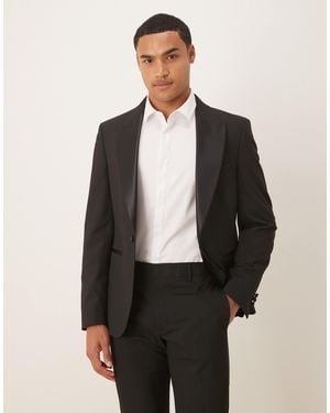ASOS Skinny Tuxedo Jacket - Black