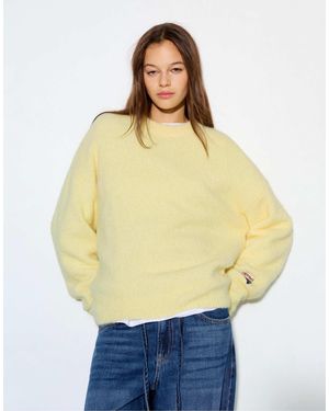 Pull&Bear – basic-pullover - Natur
