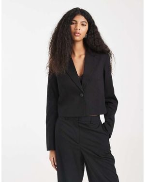 Pieces Tailored Short Blazer Co-ord - Black