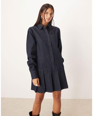 Glamorous – kurzes jeanskleid - Blau