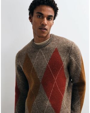 ASOS Locker gestrickter pullover mit rundhalsausschnitt - Braun