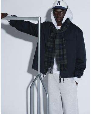 ARKET Baumwollmix-jacke mit kurzem stehkragen - Blau
