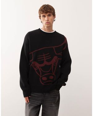 KTZ Chicago Bulls Oversized Knitted Jumper - Black