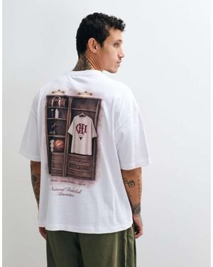 ASOS Oversized T-Shirt With Nba Chicago Bulls Print - White