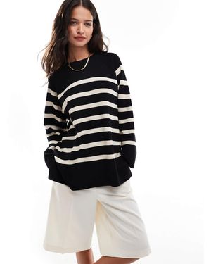 Object – oversize-strickpullover - Blau