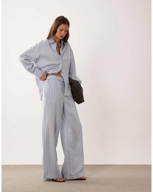 Mango Nomol Tie Waist Trouser Co-ord - White