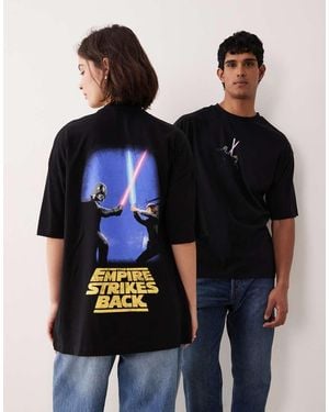 ASOS Oversized T-Shirt With Star Wars Print - Black