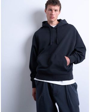 TOPMAN Heavyweight Oversized Fit Hoodie - Blue