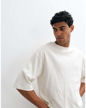 ASOS Oversized T-Shirt With Half Sleeve - White