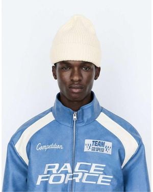Pull&Bear Chunky Knit Beanie - Blue