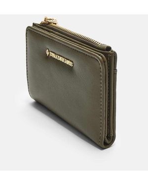 Stradivarius Card Holder Purse With Zip - Green