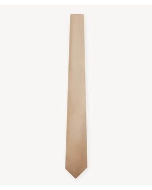 Six Stories Satin Tie - White