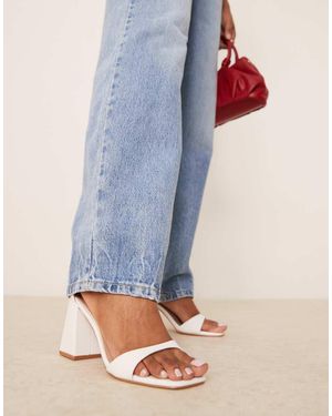 Raid Niya Mid Block Heeled Sandals - Blue