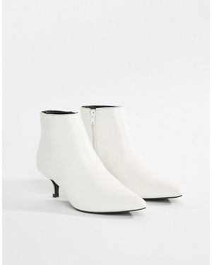 New Look Kitten Heel Boot - White
