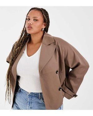 Pieces Plus Pieces Curve - Marrone