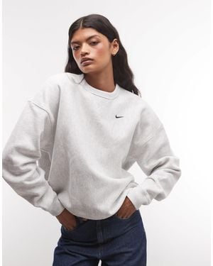 Nike Studio fleece schweres oversize-sweatshirt - Grau