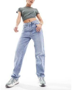 Vila High Waisted Wide Leg Jeans - Blue