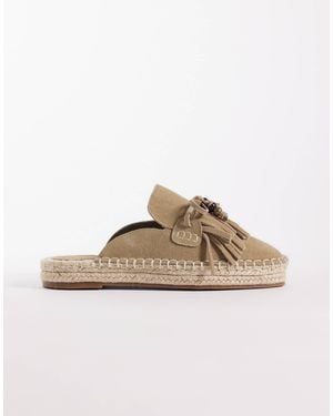 ASOS Joan Espadrille Loafers With Tassels - Brown