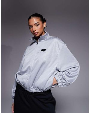 HUGO Dales Logo Full Zip Track Jacket - Grey