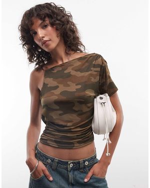 Collusion Backless Asymmetric Top - Brown