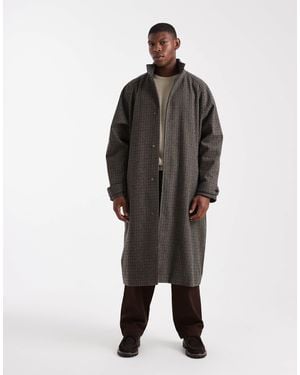 ASOS Wool-look Long Length Overcoat - Black