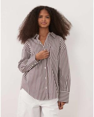 Mango Cotton Mix Classic Shirt - Red