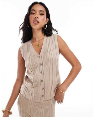In The Style Gebreid Gilet - Wit