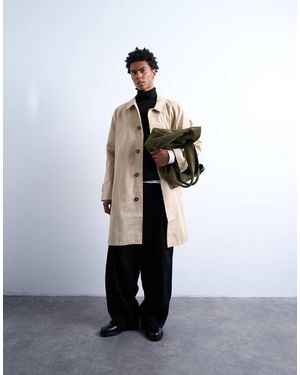 TOPMAN Gabardina De Algodón De -Neutro - Blanco