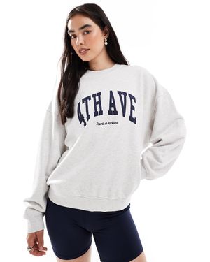 4th & Reckless – sweatshirt aus baumwolle - Weiß