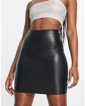 Commando Perfect Control Faux Leather Mini Skirt - Black