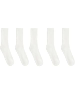 Oysho – 5er-pack klassische socken - Weiß
