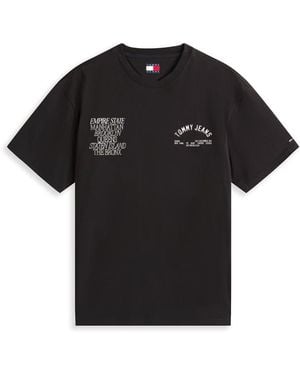 Tommy Hilfiger Boroughs Back Print T-Shirt - Black