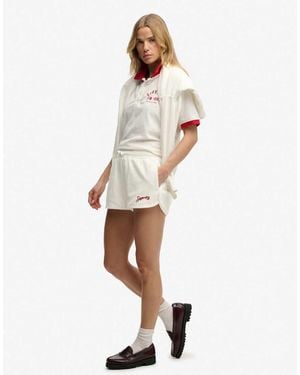 Superdry Heritage Terry Shorts - White