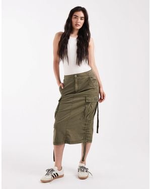 Superdry – cargo-midirock - Grün